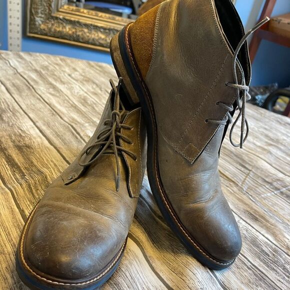 Testosterone Air Alert Grey/Rust Leather Lace-up - Picture 8 of 10